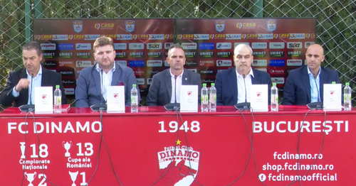 Noua conducere a lui Dinamo a susținut astăzi o conferință de presă la Săftica.