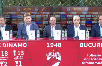 VIDEO Conferință de presă Dinamo » Anunțuri făcute de noua conducere: „Ne așteptăm să găsim alte datorii. E greu să faci din noapte zi!”