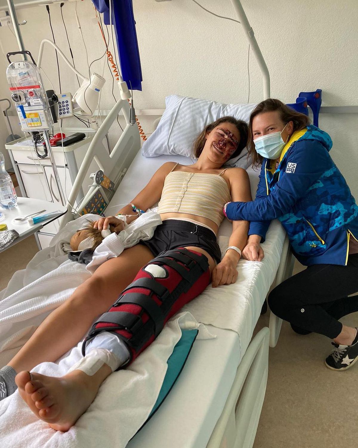 Vindecare în timp record » Cum arată acum Alice Merryweather, schioarea accidentată grav în urmă cu 3 săptămâni. Atenție, imagini dure!