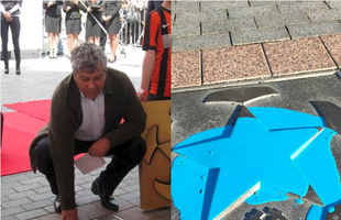 S-au răzbunat pe Mircea Lucescu și i-au vandalizat steaua de pe „Walk of Fame”!