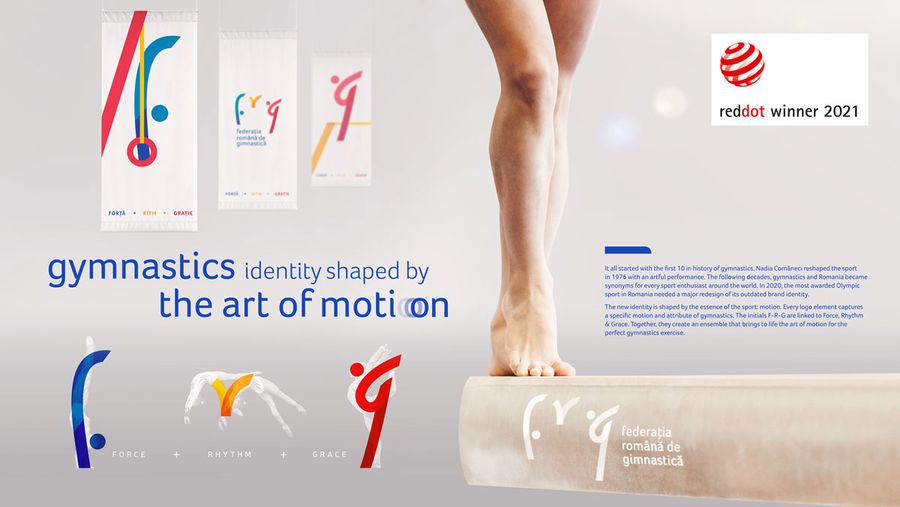 VMLY&R Commerce câstigă pentru Federația Română de Gimnastică un premiu Red Dot Design Award 2021