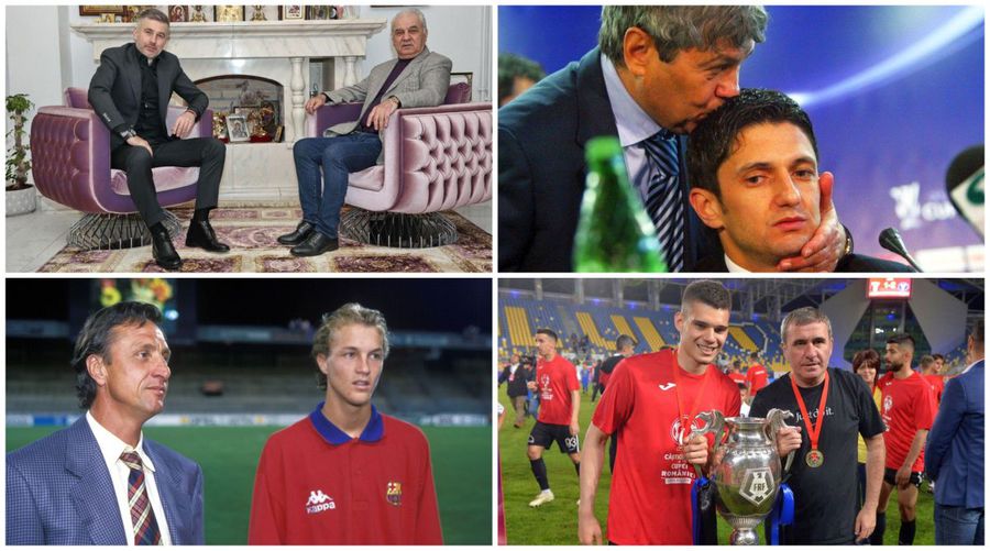 Hagi, Iordănescu, Lucescu, Cruyff: infinita povară a rolului de tată în propria profesie