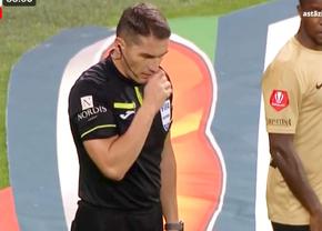 Fază complicată în Universitatea Craiova - FC Voluntari » Oltenii au cerut penalty, Istvan Kovacs ratase momentul! Decizia luată după intervenția VAR