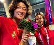 Julia Moldovan și Zhizhen Zhang, cu medalia de aur de la Jocurile Asiatice