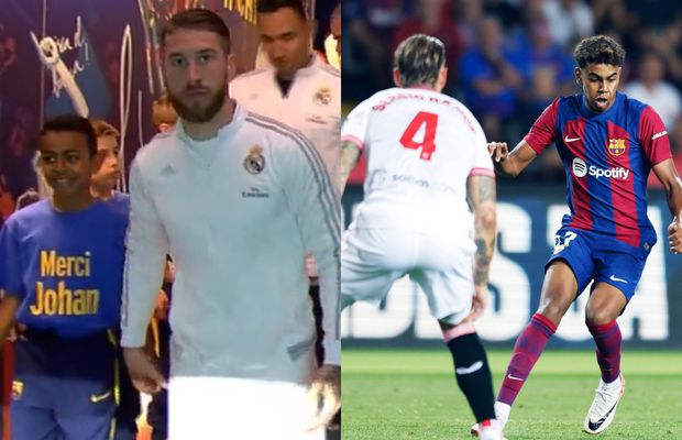 Povestea zilei în Spania » Copilul care ieșea pe teren alături de Sergio Ramos în Clasico e azi cel care provoacă autogolul veteranului în meci direct
