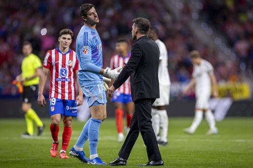 Diego Simeone îl acuză și pe Thibaut Courtois pentru că i-a provocat pe fani / Foto: Imago