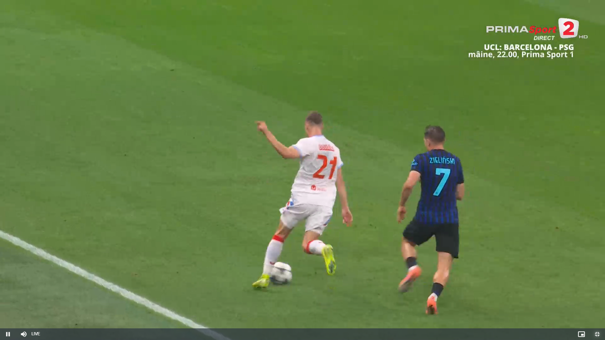 Primul gol al lui Inter cu Slavia Praga, după o gafă incredibilă