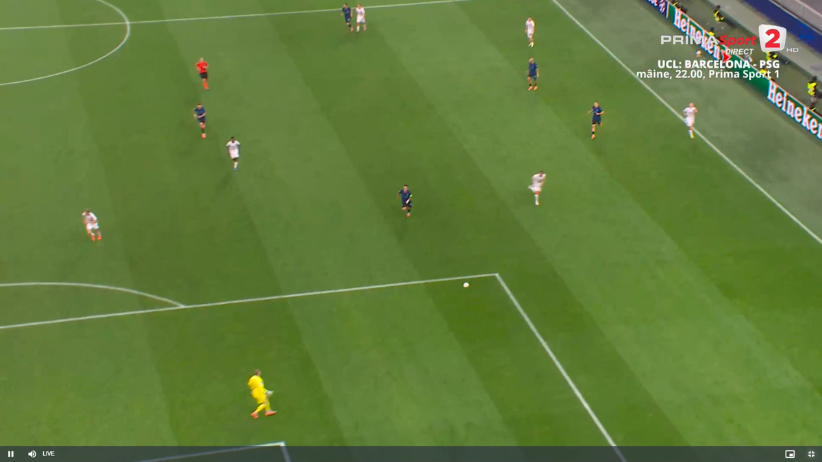 Primul gol al lui Inter cu Slavia Praga, după o gafă incredibilă