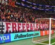 Bannere pro-Palestina la Galatasaray - Liverpool / Foto: Twitter