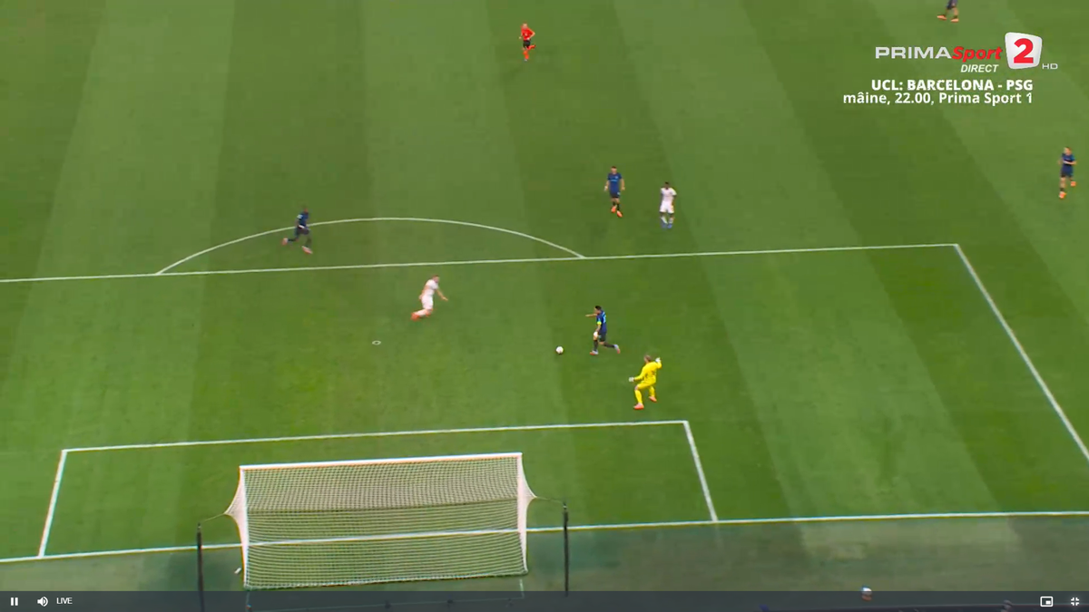 Primul gol al lui Inter cu Slavia Praga, după o gafă incredibilă