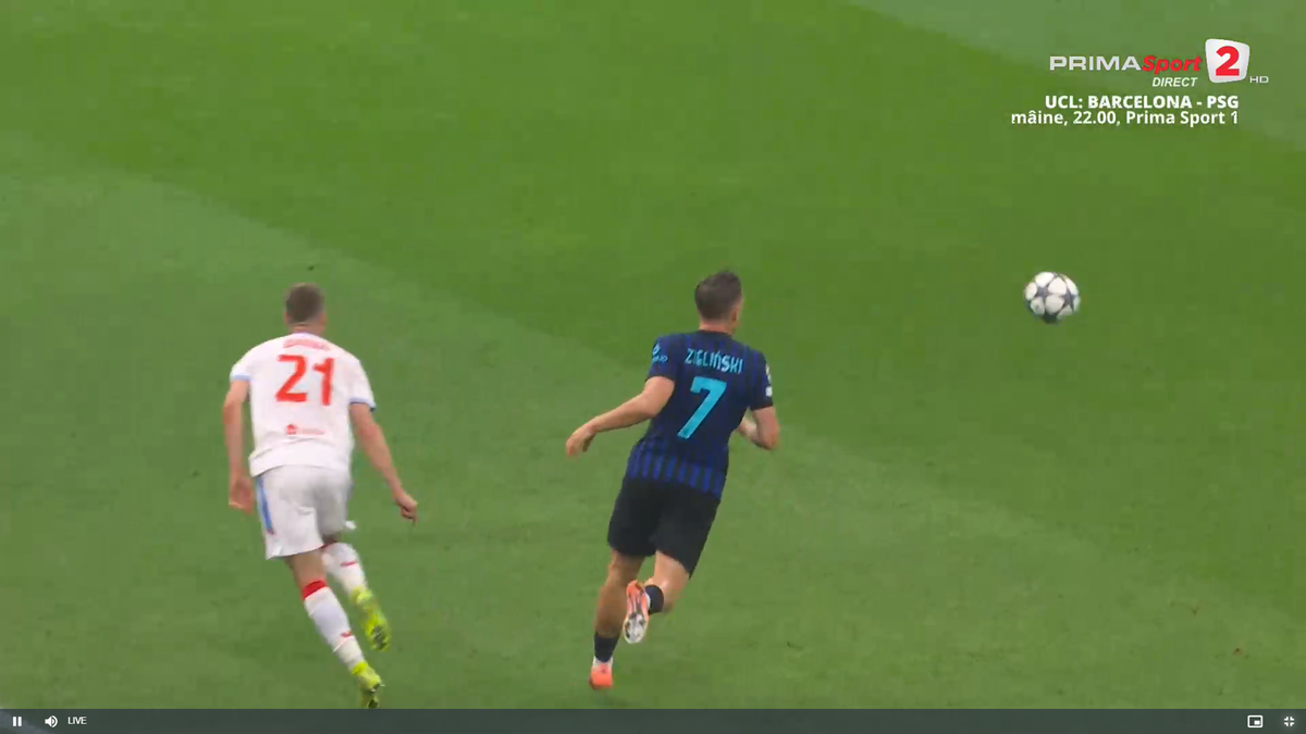 Primul gol al lui Inter cu Slavia Praga, după o gafă incredibilă