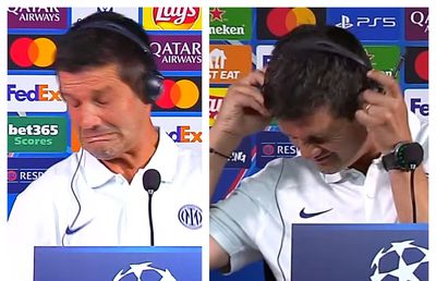 Viral! Imaginile cu pățania lui Chivu în conferință fac înconjurul Italiei: „Mi-au dat lacrimile! Cine le-a cumpărat?!”