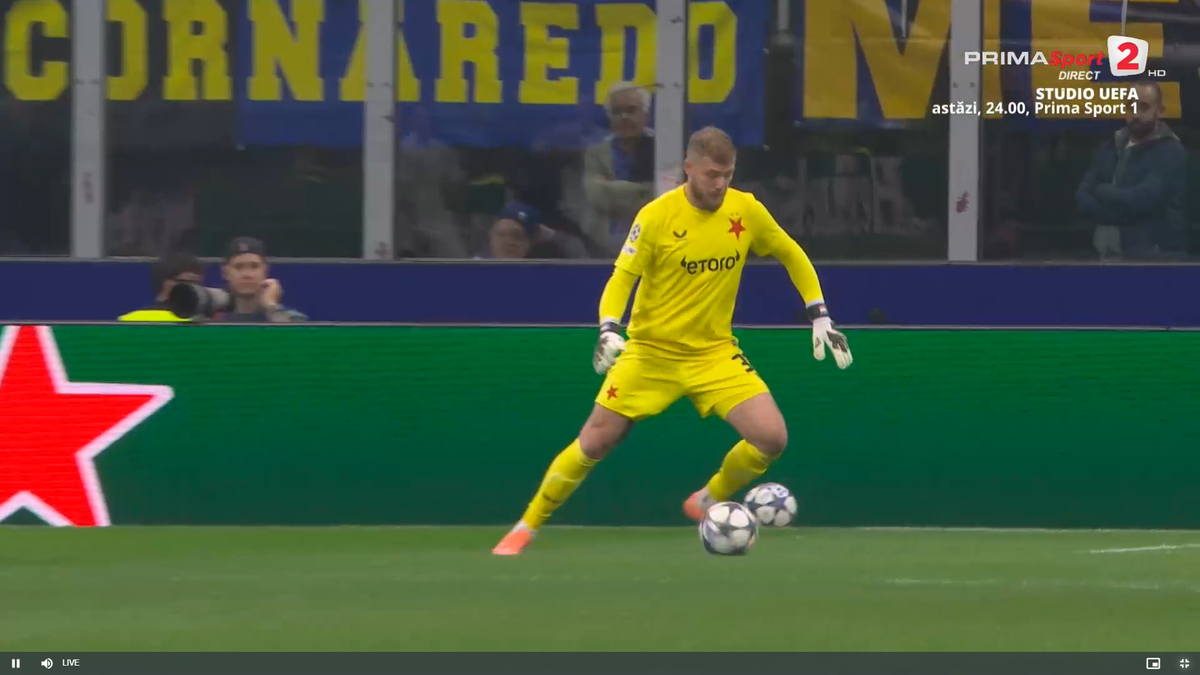 Primul gol al lui Inter cu Slavia Praga, după o gafă incredibilă