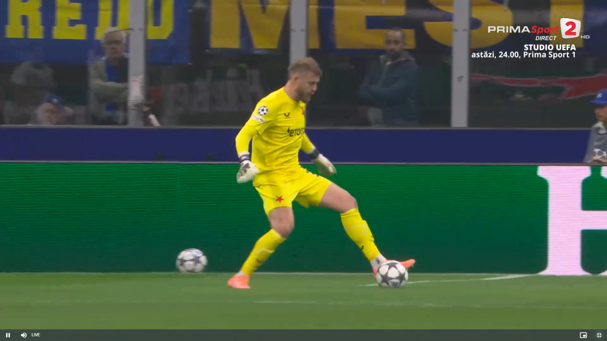 Primul gol al lui Inter cu Slavia Praga, după o gafă incredibilă