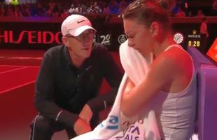 SIMONA HALEP - ELINA SVITOLINA // VIDEO Darren Cahill, chemat pe teren în primul set » Ce sfaturi i-a dat elevei sale + cum a reacționat Halep