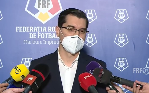 Răzvan Burleanu, președintele Federației Române de Fotbal, a declarat că infectările de la loturile naționale au pornit de la cluburi, oferind exemplul Viitorului.