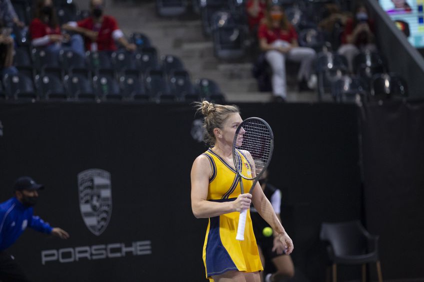 Simona Halep (30 de ani, 19 WTA) a învins-o pe ucraineanca Marta Kostyuk (19 ani, 55 WTA), scor 6-0, 6-1, și s-a calificat în finala de la Transylvania Open.