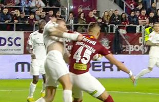 Penalty inexistent validat în Rapid - CFR Cluj! Dugandzic a păcălit și VAR-ul + Crăciunescu: „Eu nu dădeam nici primul 11 metri!”