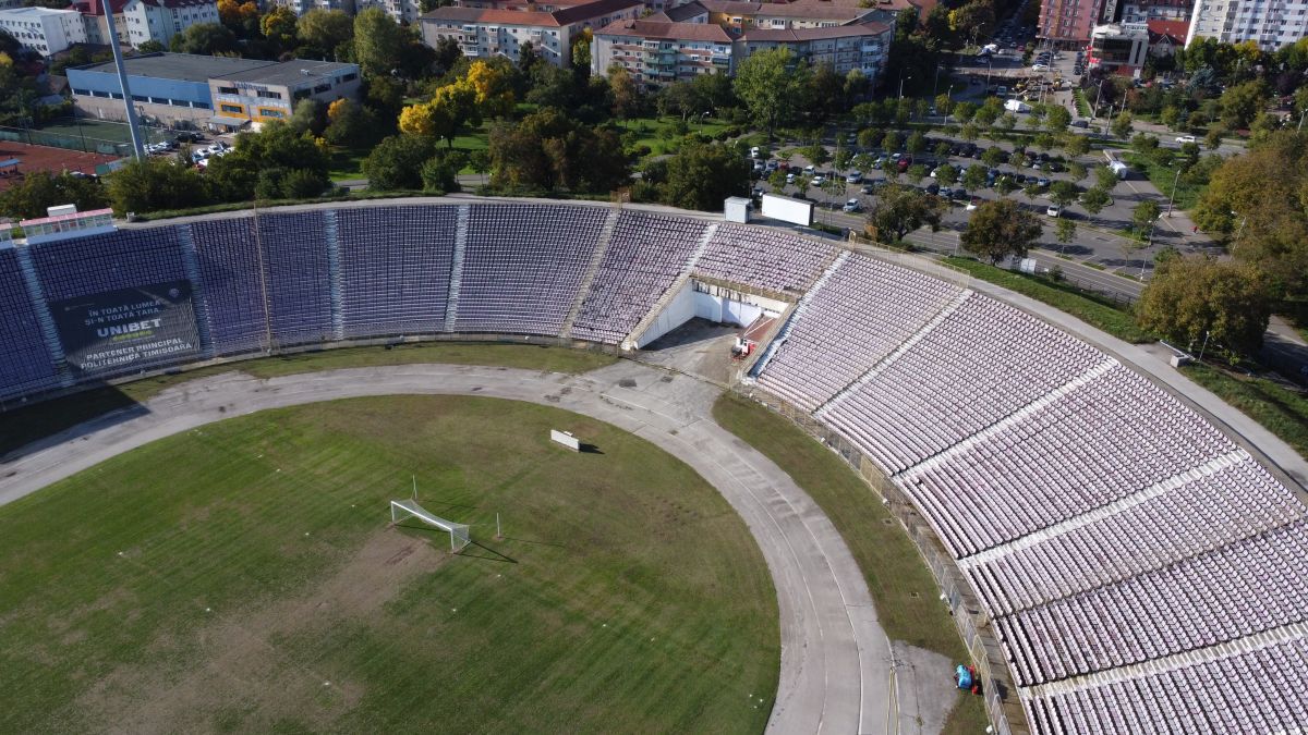 Cum arată acum stadionul „Dan Păltinișanu”