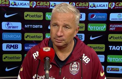 Dan Petrescu acuză după Rapid - CFR Cluj 2-1: „Viciere de rezultat! Arbitraj ca pe vremea Scorniceștiului”