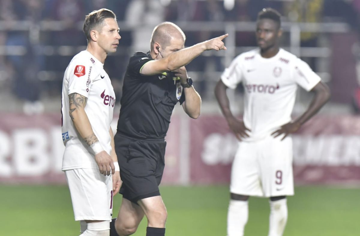 Ciprian Deac, confuz după erorile de arbitraj din Rapid - CFR Cluj 2-1: „Eu nu mai înțeleg când e fault, când e henț!”