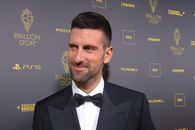 Novak Djokovic, declarații de pe covorul roșu la gala „Balonului de Aur”: „În sfârșit! Acest trofeu nu trebuie ratat”