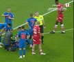 Darius Olaru s-a accidentat în Dinamo - FCSB // foto: Captură TV