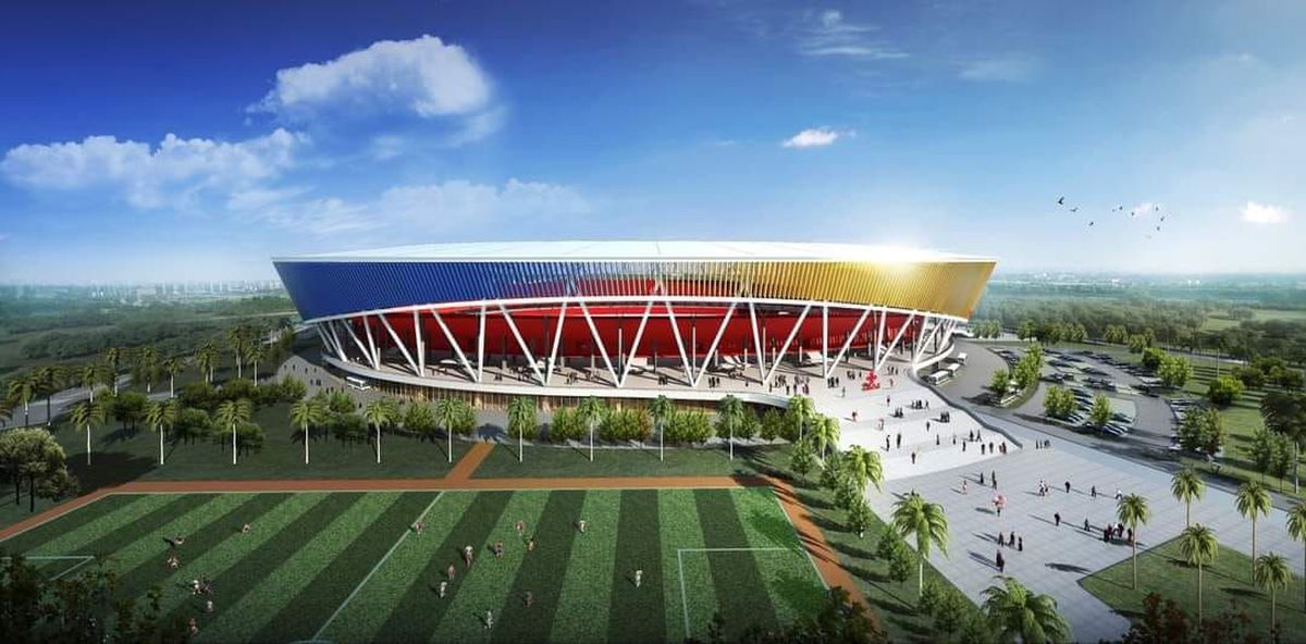 Chinezii au construit un stadion de 33.000 de locuri într-o țară străină » E cea mai modernă bază sportivă din zonă: imagini de senzație