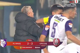 Dan Petrescu a țâșnit pe teren după remiza cu FC Argeș. Ce s-a întâmplat imediat după fluierul de final