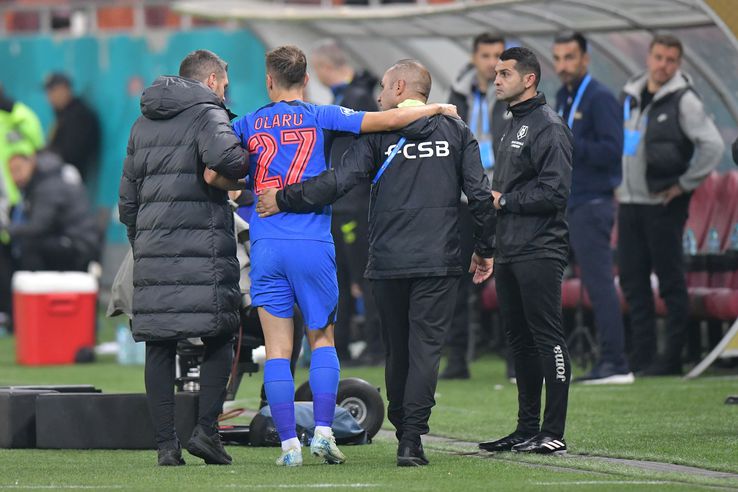 Darius Olaru s-a accidentat în Dinamo - FCSB // foto: Cristi Preda (GSP)