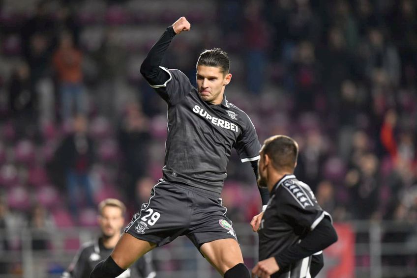 Alex Dobre a marcat o „dublă” pentru Rapid în meciul cu CSC Dumbrăvița / Foto: Cristi Preda GSP