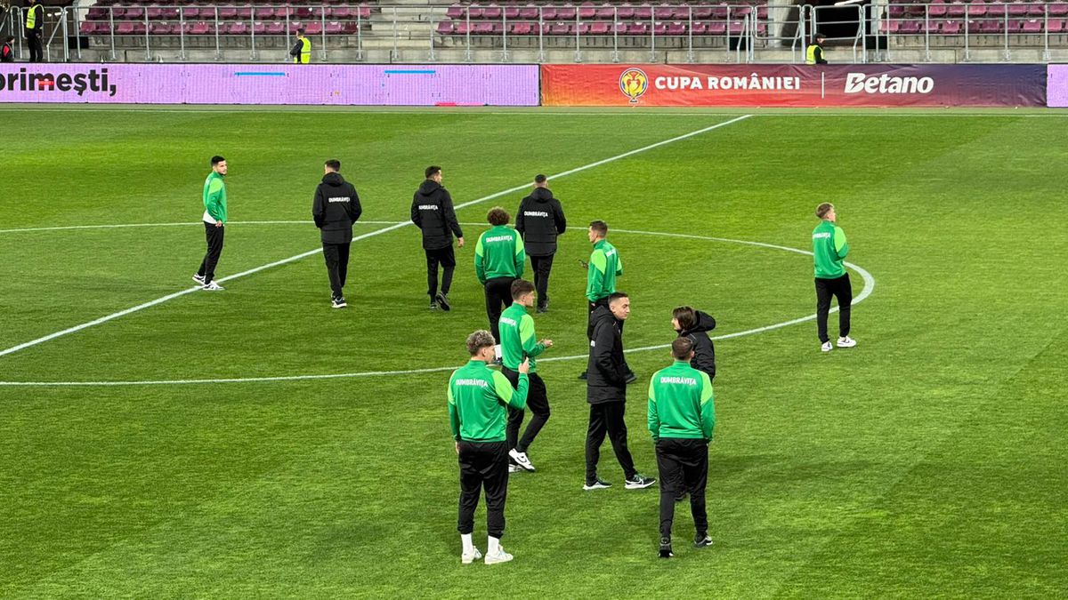 Dumbrăvița - Rapid, imagini înainte de meci