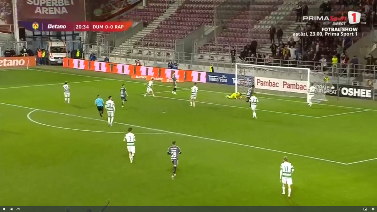 Timotej Jambor a marcat primul său gol pentru Rapid