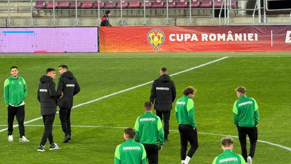 Dumbrăvița - Rapid, imagini înainte de meci