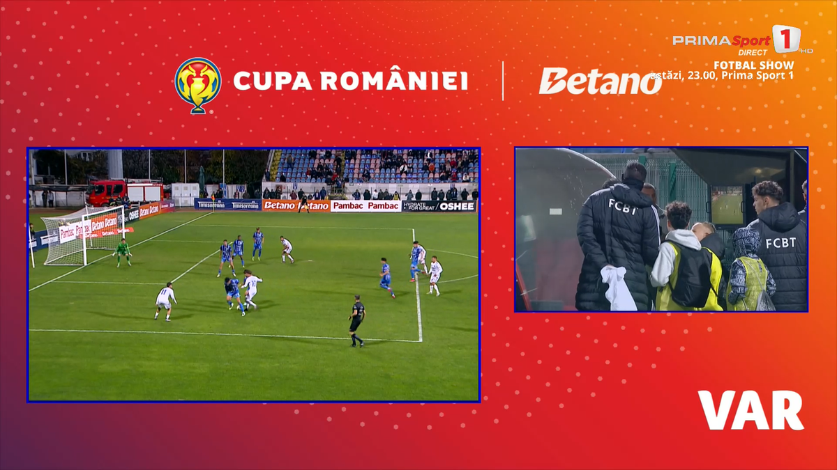 Fază curioasă în prelungirile meciului Botoșani - Farul, din Cupă