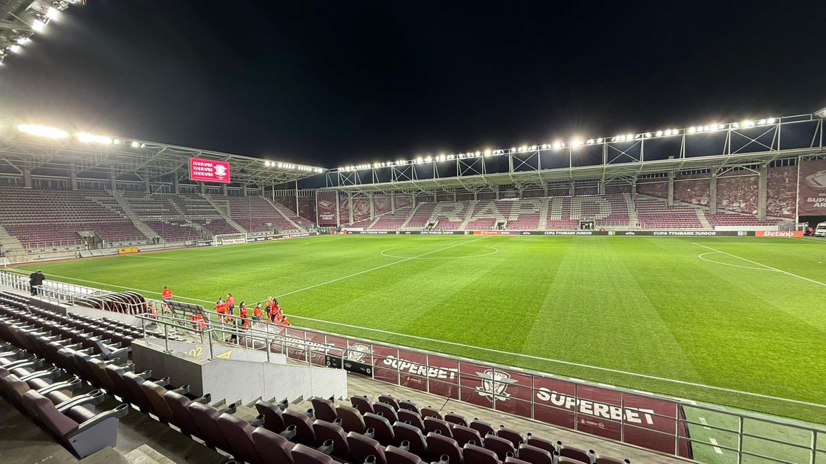 Dumbrăvița - Rapid, imagini înainte de meci