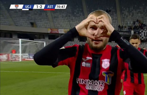 Liga 2, etapa #15 » Șocul rundei: U Cluj - Astra 1-2! Un penalty controversat a decis duelul