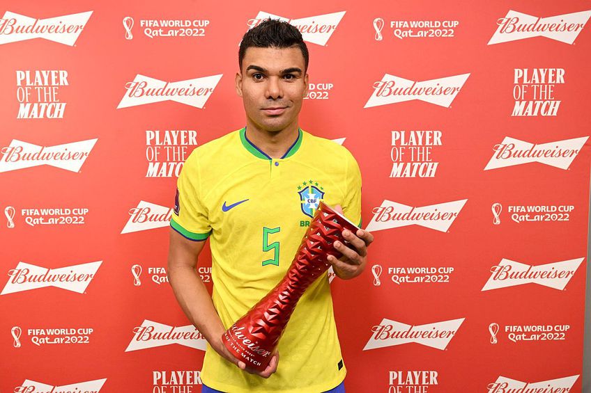 Casemiro, omul meciului în Brazilia - Elveția. Foto: Twitter