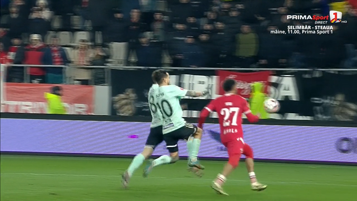 Penalty controversat dat în prelungirile meciului Dinamo - Sepsi » Prim verdict în direct + Ce a spus chiar dinamovistul implicat