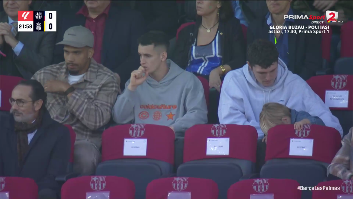 Clipe de panică în Barcelona - Las Palmas » Fotbalistul catalanilor a primit o lovitură în gât și nu se mai putea ridica