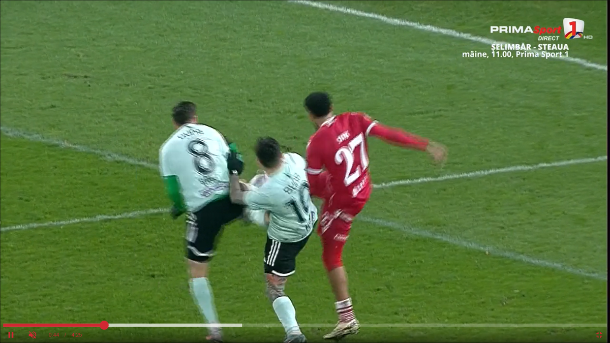Penalty controversat dat în prelungirile meciului Dinamo - Sepsi » Prim verdict în direct + Ce a spus chiar dinamovistul implicat