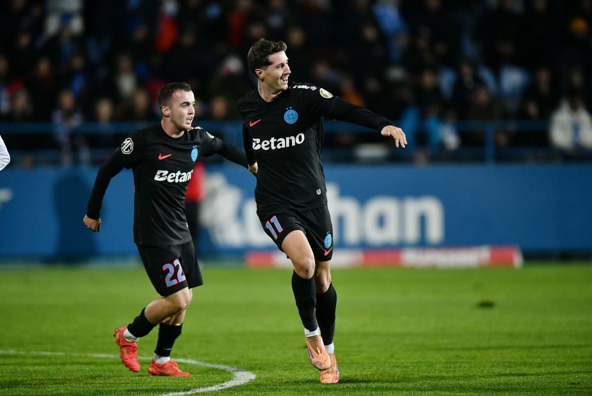 Erori în lanț » David Miculescu a înscris în Farul - FCSB după o fază încâlcită