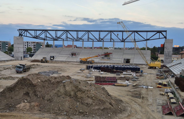 Detalii de ultima oră despre stadionul de 23 de milioane de euro din România: „În primăvară e gata”