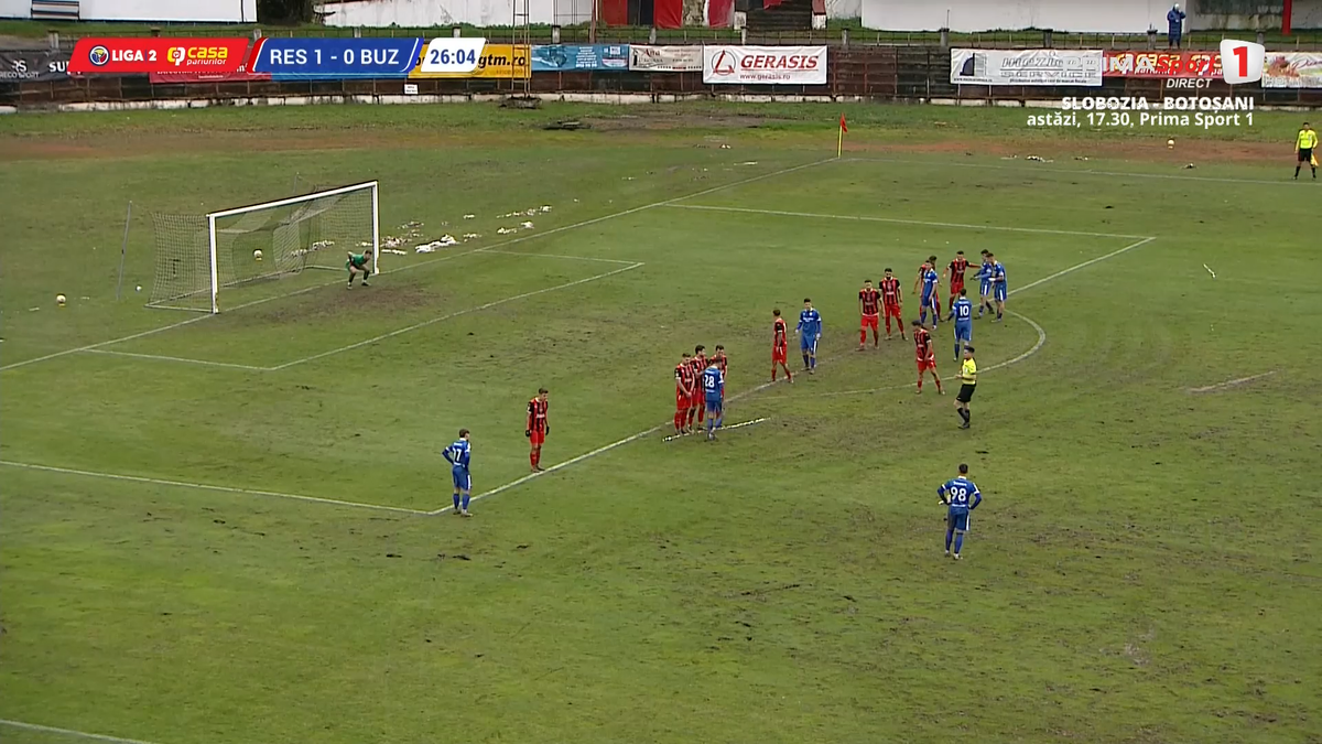 Gazonul de la Reșița - Metalul Buzău, execrabil