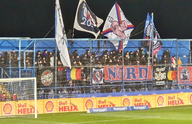 Incredibil cum au reușit ultrașii FCSB să bage un banner la meciul cu Farul: „Lasă-i... decât să rupă scaunele”