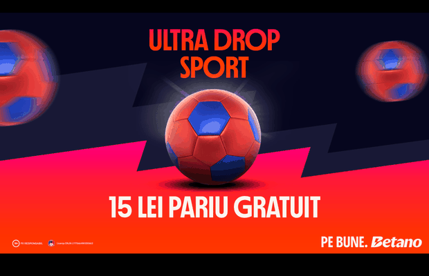 Cadoul Betano: 15 lei Pariu Gratuit
