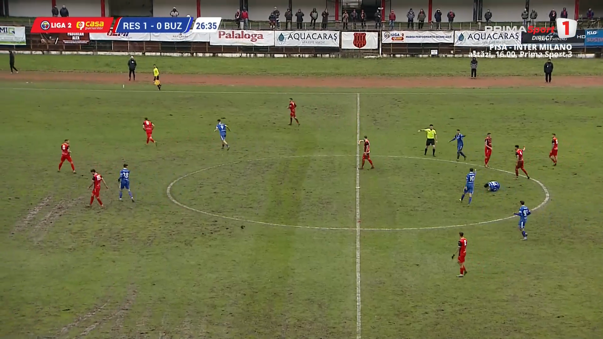 Mai rău ca la amatori » Încă un meci de Liga 2 jucat pe „câmp”: imagini SCANDALOASE