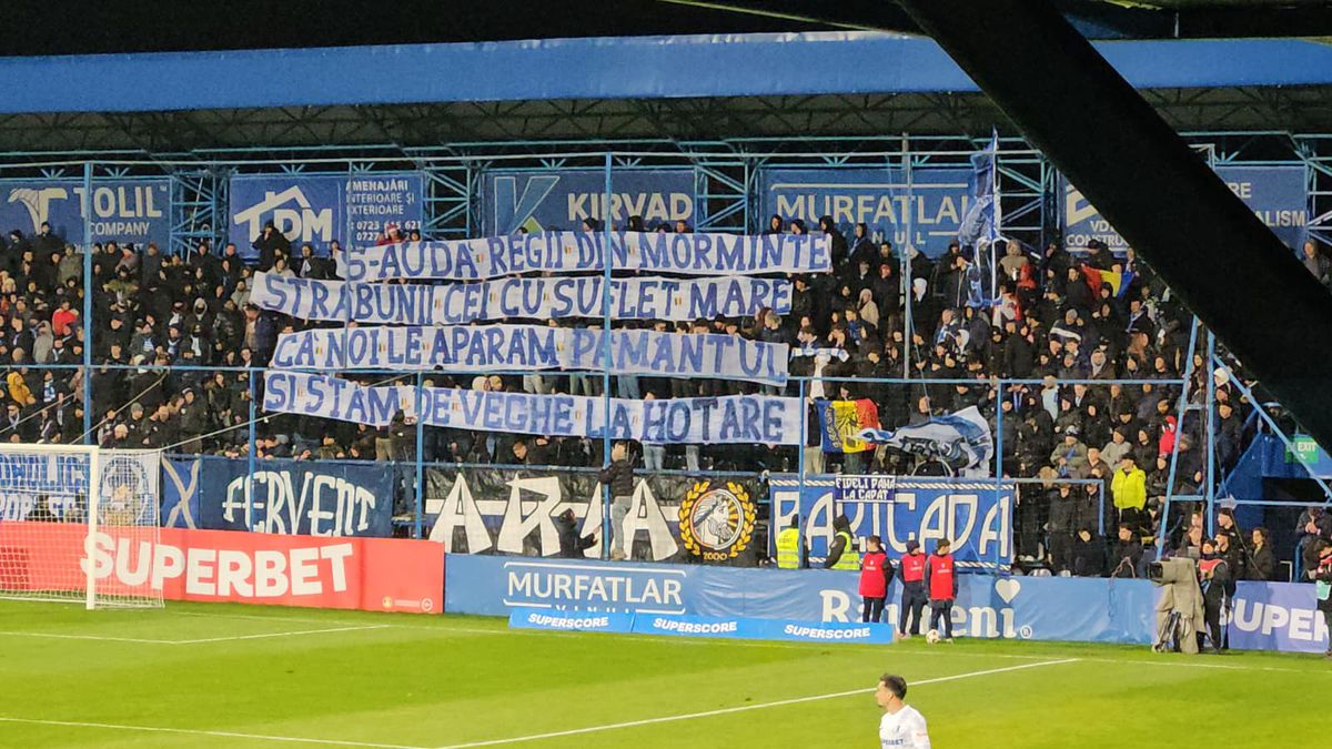 Mesajele afișate de galeria Farului la meciul cu FCSB