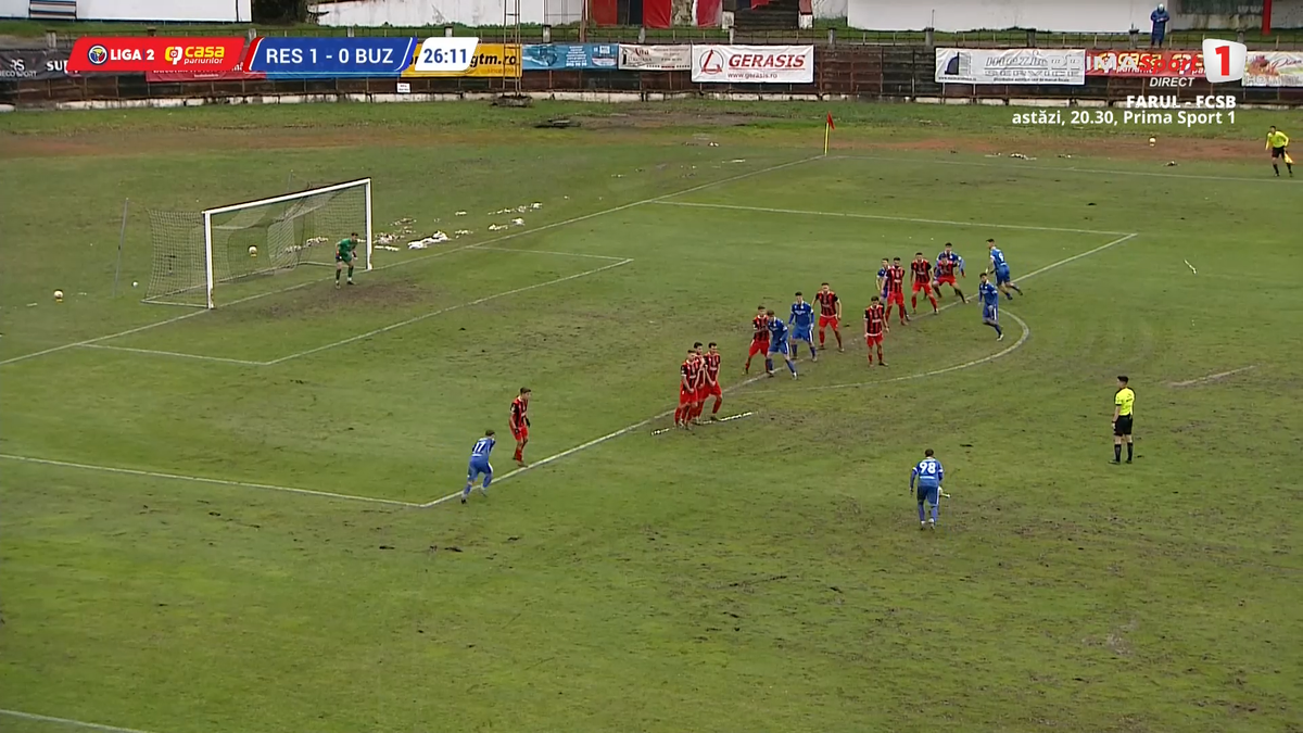 Gazonul de la Reșița - Metalul Buzău, execrabil