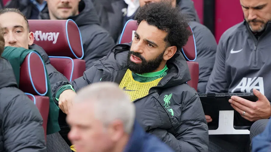 Salah, rezervă la meciul din Premier League contra lui West Ham, 27.04.2024 / foto: uk.sports.yahoo.com Mutare neașteptată la Liverpool: Salah pe bancă pentru prima dată din aprilie 2024!